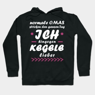 Kegeln Oma Sport Rente Verein Kegelkugel Spruch Hoodie